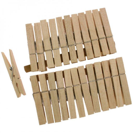 Picture of PACK OF 24 WOODEN PEGS